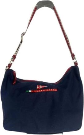 Prada Pre-owned Shoulder Bags, female, Blue, Size: ONE SIZE Pre-owned Shoulder Bag