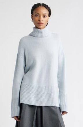 Nordstrom Wool & Cashmere Turtleneck Sweater in Blue Dawn at Nordstrom Rack, Size X-Small