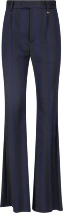 Vivienne Westwood Tailored Flared Striped Wool Formal Pants