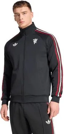 adidas Originals Mens adidas Originals Black Manchester United Culturewear Full-Zip Track Jacket at Nordstrom, Size Xx-Large