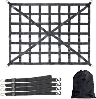 OEM Red De Carga Reforzada Y Ajustable Para Suv, Camionetas Y Remolques, 167 X 127 Cm