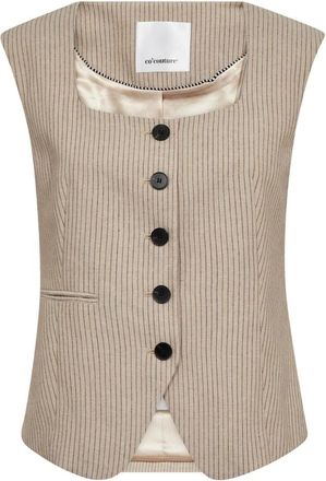 Co'Couture Chalecos - Jackets - Mujer - Beige - XL