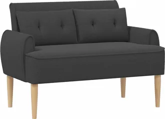 vidaXL Sof&aacute; Amoroso Con Botones Acolchados Gris Oscuro Boucl&eacute; Vidaxl