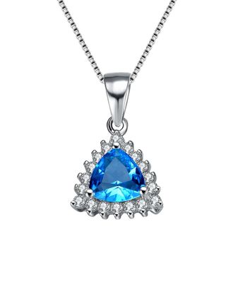 Genevive Silver Cz Necklace