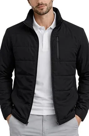 Hawke & Co Water Resistant Hybrid Stretch Jacket in Black at Nordstrom Rack, Size X-Large