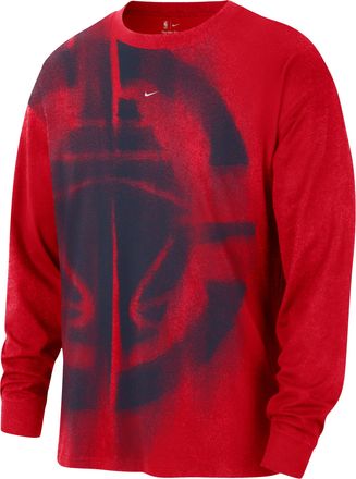 Nike Mens LA Clippers Essential Anthem Long-Sleeve Basketball T-Shirt in Red | IO6393-681