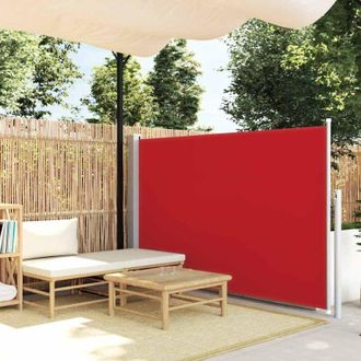 vidaXL Toldo Lateral Retr&aacute;ctil 140x300 Cm Rojo Vidaxl