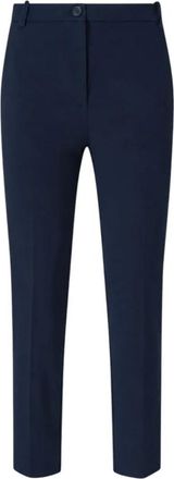 Pinko Slim-fit Chino Broek - Dames - Chinos - Blauw - 2XL - Leer - Broeken