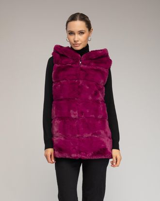 Tantra Leren vest met capuchon