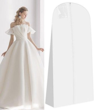 OEM Funda Para Ropa De 180 Cm Con Cremallera - Transpirable, Impermeable Y A Prueba De Polvo Para Vestidos De Novia Y Vestidos De Noche