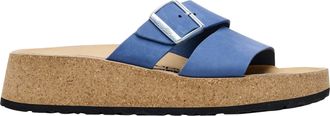 Birkenstock Womens Birkenstock Almina Platform Sandal Elemental Blue 1026931