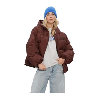 ALIX The Label Alix The Label - Gewatteerde Jas - Dames - Jassen - Bruin - Maat: S Leer
