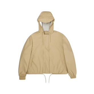 Rains Waterproof String W Jacket - Dames - Regenjassen - Beige - XS - Polyester - Jassen
