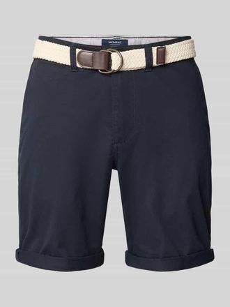 Mc Neal Bermudas mit G&uuml;rtel und Eingrifftaschen in Marine, Gr&ouml;&szlig;e XXXL