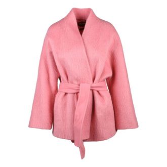 Max Mara Truien & Vesten, Dames, Roze, S, Wol, Max Mara Studio vestekardigan