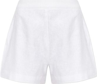 Poss&eacute; Posse, Korte Broeken, Dames, Wit, M, Linnen, Perri Linnen Short