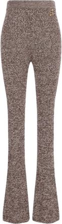 Sportmax Ribbed-knit Flared Trousers