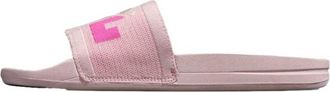 Athletic Propulsion Labs Womens Big Logo Techloom Slide In Bleached Pink/multi/blocked