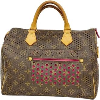 Louis Vuitton Pre-owned Handbags, female, Brown, Size: ONE SIZE Pre-owned Monogram Perforated Speedy 30 Handbag