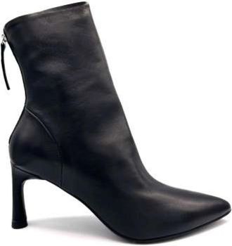 Halmanera Tronchetto - Dames - Laarzen met Hak - Zwart - 38 EU - Leer - Schoenen