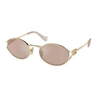 Miu Miu Sunglasses, female, Yellow, Size: 54 MM Logo Sunglasses