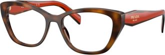 Prada Glasses, unisex, Brown, Size: 53 MM Cat-eye Frame