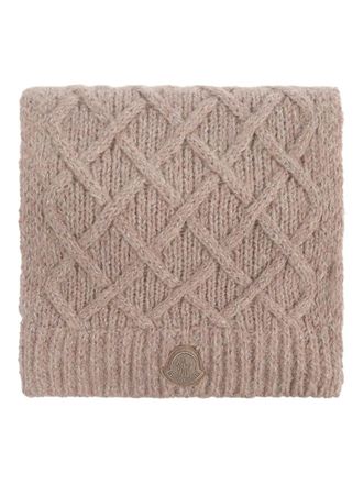 Moncler alpaca wool-blend scarf - women - Wool/Viscose/Alpaca/Polyamide/Fabric - One Size - Brown