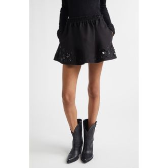 Golden Goose Journey Sequin Miniskirt in Black at Nordstrom, Size 6 Us