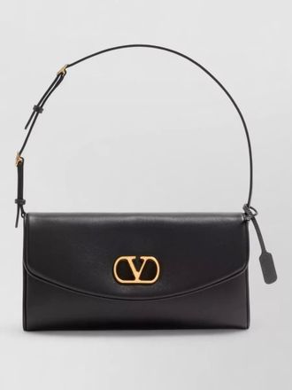 Valentino Garavani devain small leather clutch shoulder bag