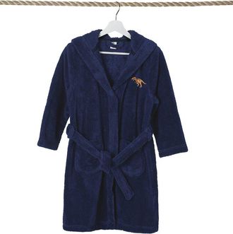 Linum Home Textiles Kids Super Plush Double Brushed Hooded Bathrobe