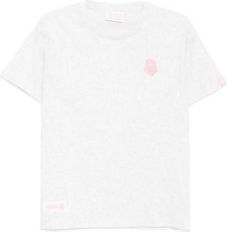 Fingercroxx T-shirt con applicazione logo - Grigio