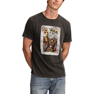 Lucky Brand Pizza King Cotton Graphic T-Shirt in Jet Black at Nordstrom, Size Medium