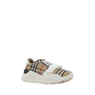 Burberry Womens Beige Cotton Athletic Sneakers