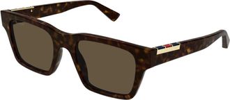 Gucci Zonnebril - Heren - Accessoires - Bruin - Maat: 51 MM