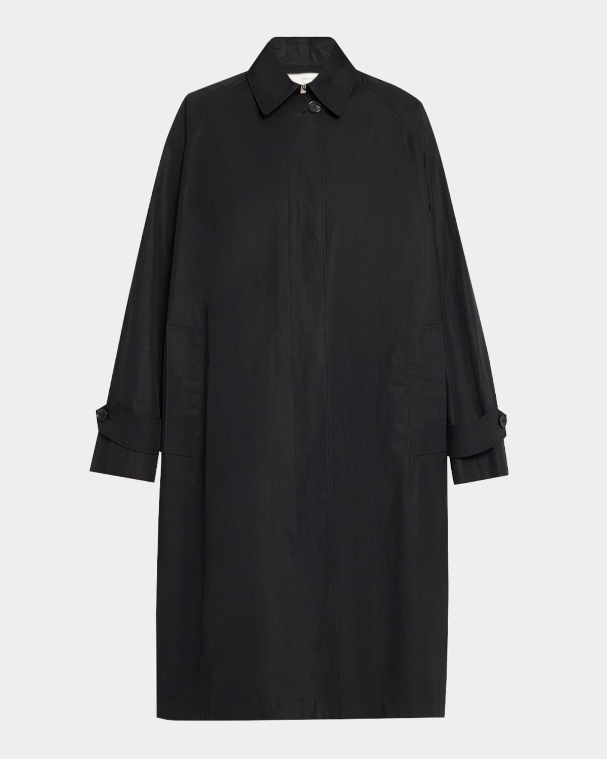 The Row Rocco Cotton-Cashmere Long Trench Coat from