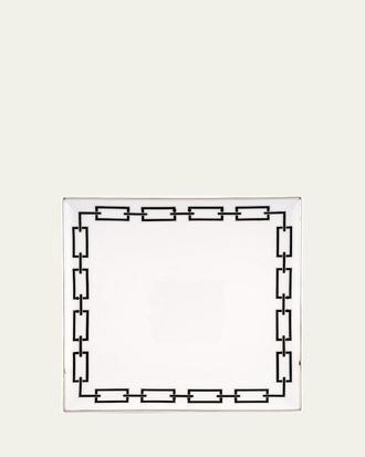 Ginori 1735 Catene Black Squared Plate