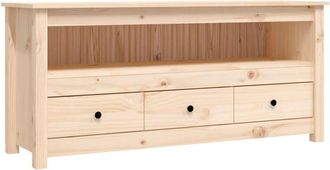 vidaXL Tv Cabinet 114x35x52 cm Solid Wood Pine Vidaxl