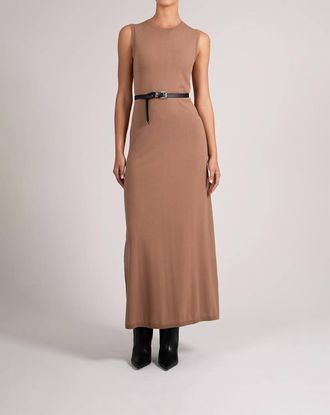 Parentezi Marylin Knit Dress In Camel
