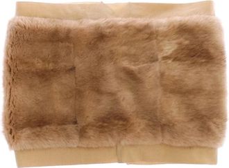 Dolce & Gabbana Nertsbont Sjaal Foulard Nek Wrap - Dames - Wintersjaals - Beige - ONE Size - Accessoires