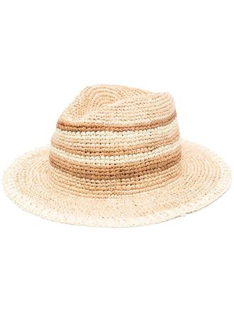 Manebì woven-wicker design sun hat - Neutrals