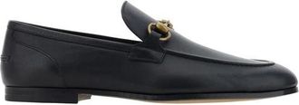 Gucci Bos Taurus Slip-On Loafers - Heren - Loafers - Zwart - 41 1/2 EU - Leer - Schoenen