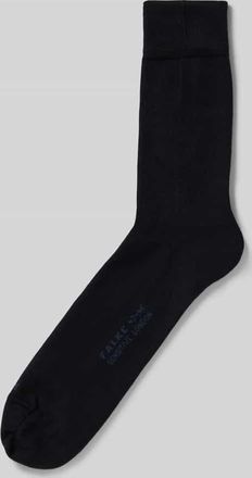 Falke Socken im unifarbenen Design Modell Sens. London in Dunkelblau, Größe 39-42