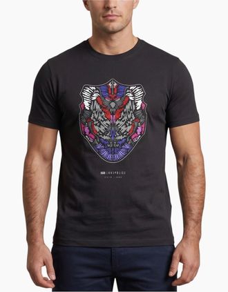 883 Police Mens 883 Police Mens T Shirts Crux Cotton Tee - Black - Size: 38