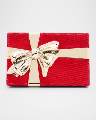 Judith Leiber Gift Box Surprise Crystal Minaudiere