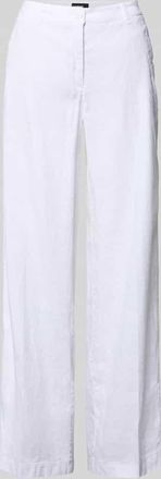 Cambio Cambio Leinenhose mit Eingrifftaschen Modell ADRIENNE in Weiss, Gr&ouml;&szlig;e 32