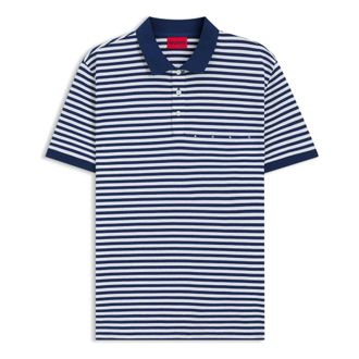 HUGO BOSS Polo Hemden - Heren - Tops - Blauw - Maat: S