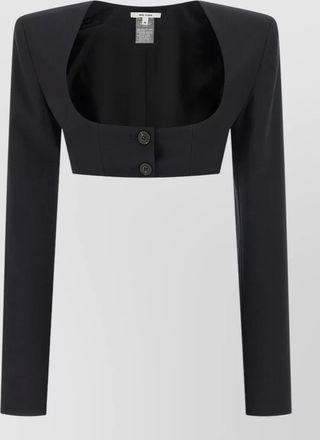 Nensi Dojaka cleo blazer cropped square neck jacket