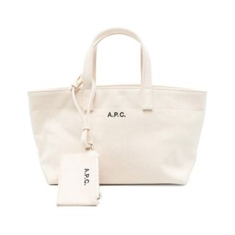 A.P.C. Le Drummer Toile Small - female - A.P.C. - Shopping Bags - Beige - ONE SIZE - Bags