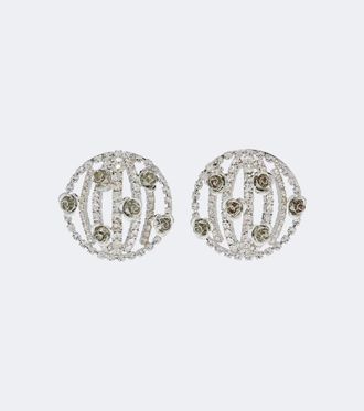 Magda Butrym Floral-appliqu&eacute; embellished earrings