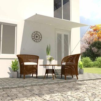 vidaXL Toldo Retr&aacute;ctil De Crema De 250x150 Cm